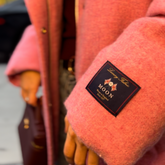 Pink Wool Puffer Jacket